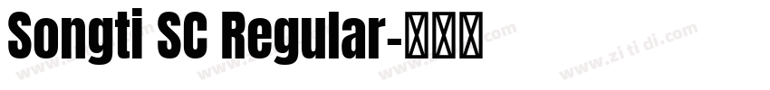 Songti SC Regular字体转换